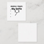 SELFIE TRUST VIERKANTE VISITEKAARTJE (Voorkant / Achterkant)