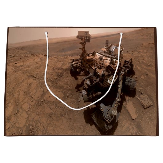 Selfie van Mars Curiosity Rode Marslandschap Groot Cadeauzakje (Voorkant)