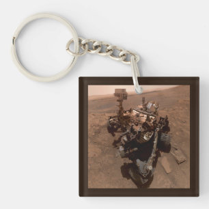Selfie van Mars Curiosity Rode Martiaanse Landscha Sleutelhanger