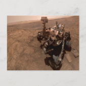 Selfie van Mars Curiosity Rood Marslandschap Briefkaart (Voorkant)