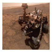 Selfie van Mars Curiosity Rood Marslandschap Foto Afdruk (Voorkant)