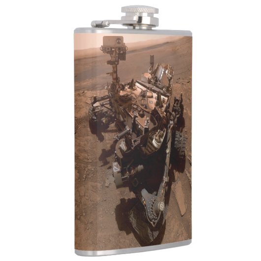 Selfie van Mars Curiosity Rood Marslandschap Heupfles (Rechts)