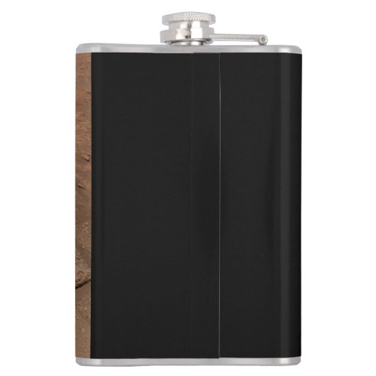 Selfie van Mars Curiosity Rood Marslandschap Heupfles (Achterkant)