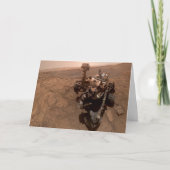 Selfie van Mars Curiosity Rood Marslandschap Kaart (Voorkant)