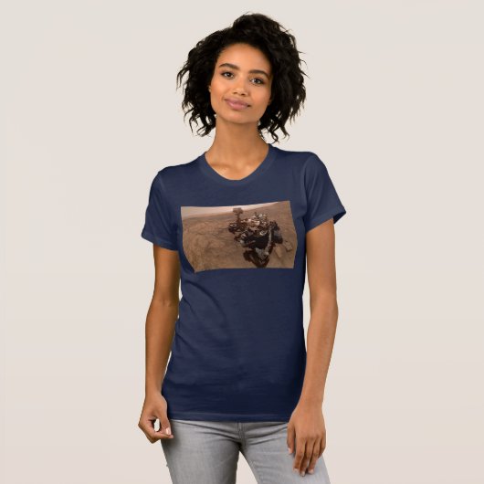 Selfie van Mars Curiosity Rood Marslandschap T-shirt (Voorkant volledig)