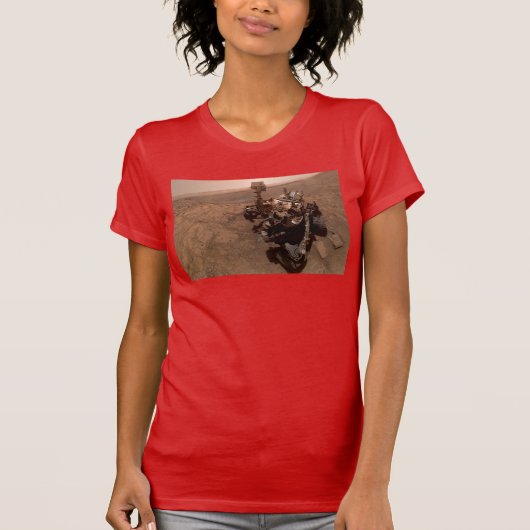 Selfie van Mars Curiosity Rood Marslandschap T-shirt (Voorkant)