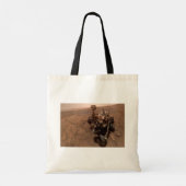 Selfie van Mars Curiosity Rood Marslandschap Tote Bag (Achterkant)