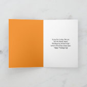 Selfie van Turkije gebombardeerd door Santa Thanks Kaart (Binnen)