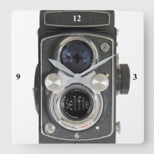 Selfie Vierkante Klok