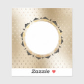 Selfie Vinyl Custom Cut Sticker in Gold Color (Vel)