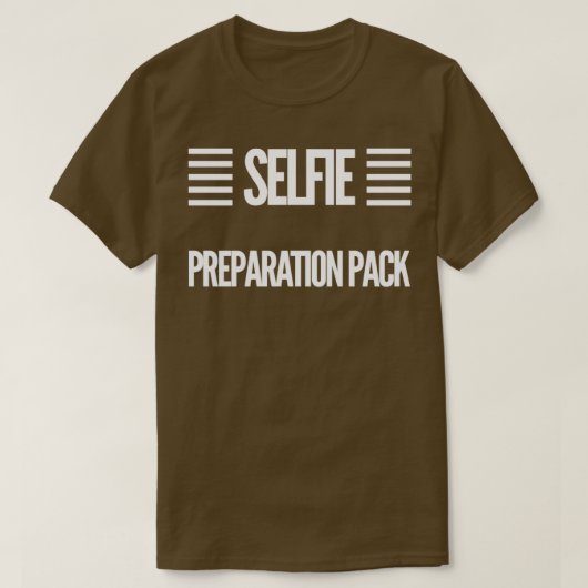Selfie-voorbereidingspakket T-shirt (Design voorkant)