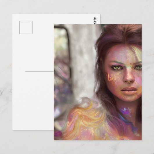 Selfie Woman Briefkaart (Voorkant / Achterkant)