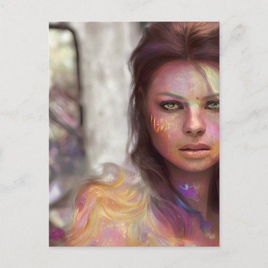 Selfie Woman Briefkaart (Voorkant)