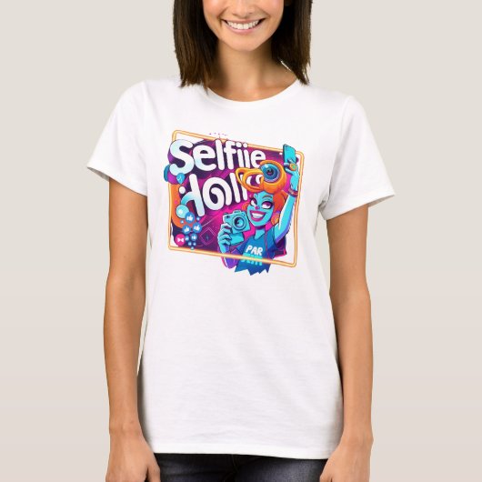 Selfieholic – Leuk & Trendy Selfie Lover Design T-shirt (Voorkant)