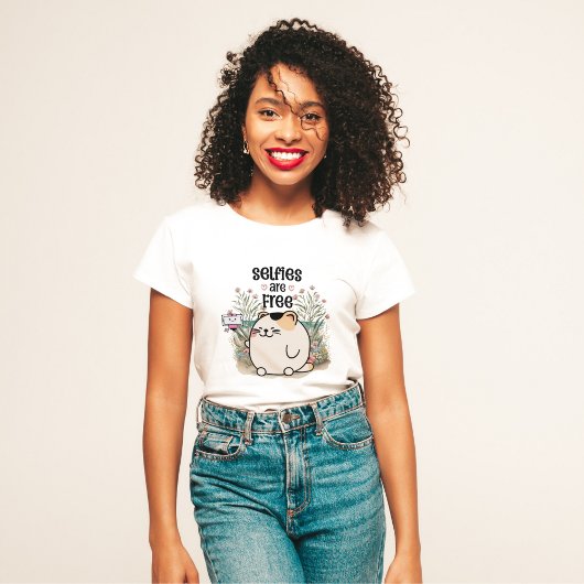 Selfies zijn Gratis Dames T-shirt