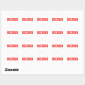 Selfish Stamp Ronde Sticker (Vel)