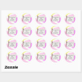 Selflove inspirational phrase ronde sticker (Vel)