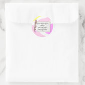Selflove inspirational phrase ronde sticker (Tas)