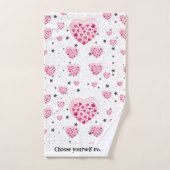 Selflove inspirational quote sweet heart and start bad handdoek (Handdoek)