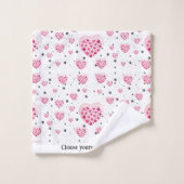 Selflove inspirational quote sweet heart and start bad handdoek (Wasdoekje)