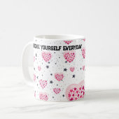 Selflove inspirational quote sweet heart and start koffiemok (Voorkant links)