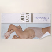 #SelfLoveOnSummerBeachHanddoek Strandlaken (Voorkant)