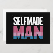 Selfmade Man Transgender Trans Pride Flag Transsex Kaart (Voorkant / Achterkant)