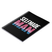 Selfmade Man Transgender Trans Pride Flag Transsex Notitieboek (Linkerzijde)