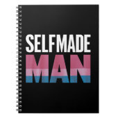Selfmade Man Transgender Trans Pride Flag Transsex Notitieboek (Voorkant)