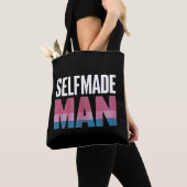 Selfmade Man Transgender Trans Pride Flag Transsex Tote Bag (Dichtbij)