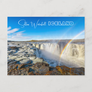Selfoss Waterfall, IJsland Briefkaart