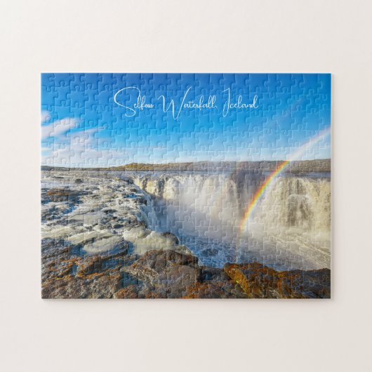 Selfoss Waterfall, IJsland Legpuzzel (Horizontaal)