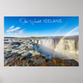 Selfoss Waterfall, IJsland Poster (Voorkant)