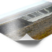 Selfoss, Waterfall, Jökulsárgljúfur Park, IJsland Foto Afdruk (Hoek)