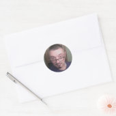 Selfy Foto genomen 12-20-15 Ronde Sticker (Envelop)