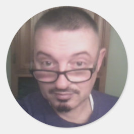 Selfy Foto genomen 12-20-15 Ronde Sticker