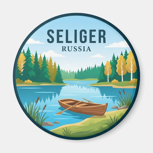Seliger Nationaal Park Rusland Magneet (Voorkant)