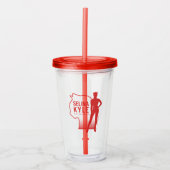 Selina Kyle Catoman Outline Logo Acryl Drinkbeker (Voorkant)