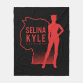 Selina Kyle Catoman Outline Logo Fleece Deken (Voorkant)