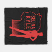 Selina Kyle Catoman Outline Logo Fleece Deken (Voorkant (Horizontaal))