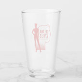 Selina Kyle Catoman Outline Logo Glas (Achterkant)