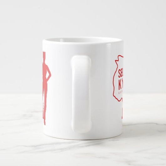 Selina Kyle Catoman Outline Logo Grote Koffiekop (Achterkant)