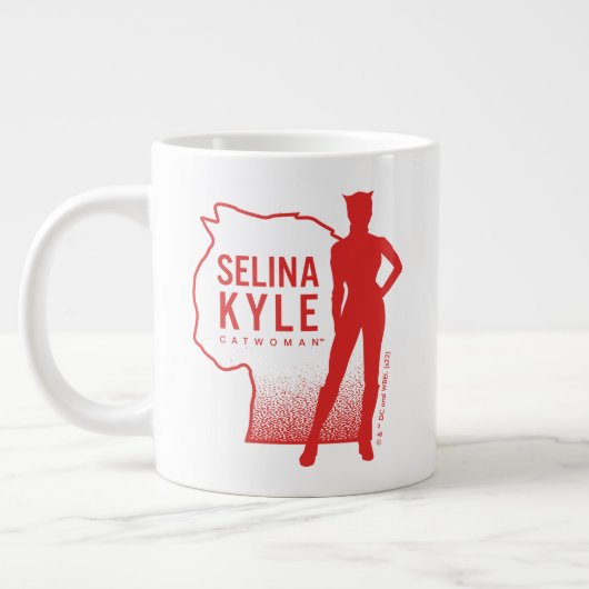 Selina Kyle Catoman Outline Logo Grote Koffiekop (Links)