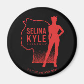 Selina Kyle Catoman Outline Logo Magneet (Voorkant)