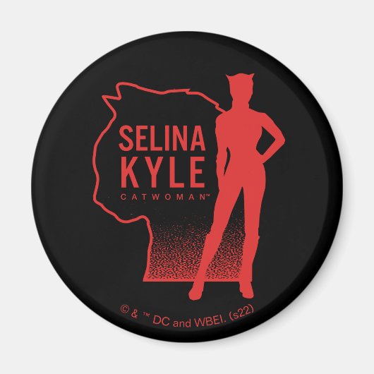Selina Kyle Catoman Outline Logo Magneet (Voorkant)