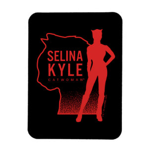 Selina Kyle Catoman Outline Logo Magneet