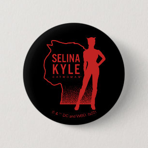 Selina Kyle Catoman Outline Logo Ronde Button 5,7 Cm