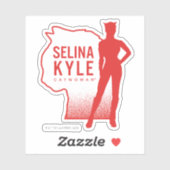 Selina Kyle Catoman Outline Logo Sticker (Vel)