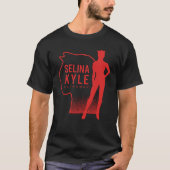 Selina Kyle Catoman Outline Logo T-shirt (Voorkant)