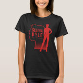Selina Kyle Catoman Outline Logo T-shirt (Voorkant)